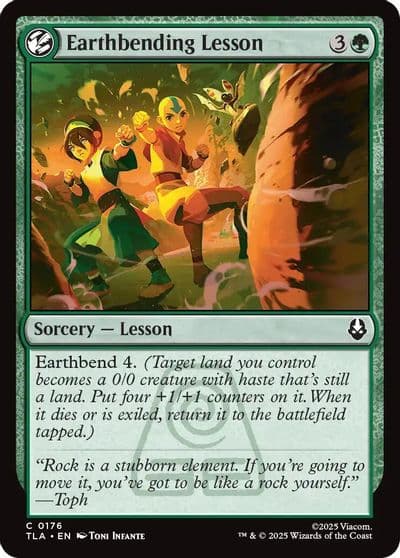 Earthbending Lesson Avatar: The Last Airbender Magic card
