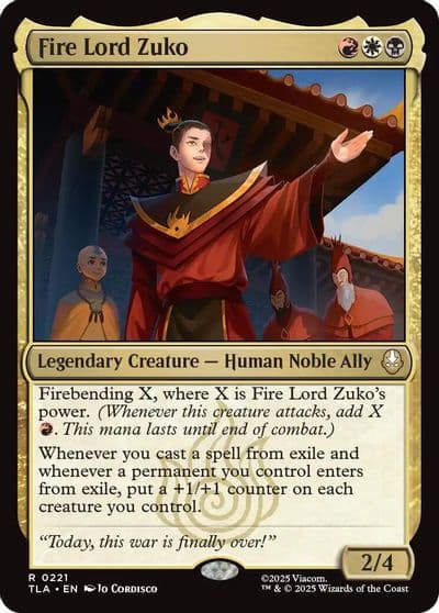 Fire Lord Zuko Avatar: The Last Airbender Magic card