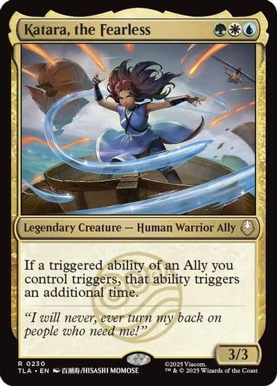 Katara the Fearless Avatar: The Last Airbender Magic card