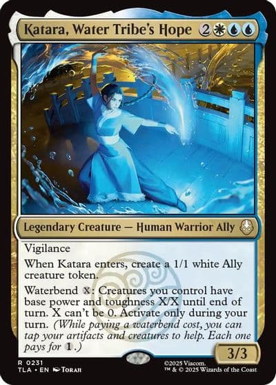 Katara Water Tribes Hope Avatar: The Last Airbender Magic card