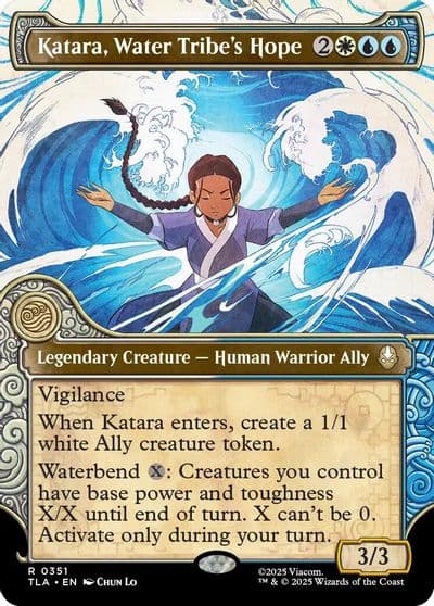 Katara Water Tribes Hope Showcase Avatar: The Last Airbender Magic card