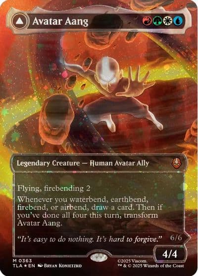 Avatar Aang Raised Foil Avatar: The Last Airbender Magic card