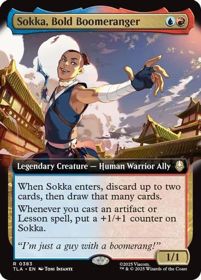 Sokka Bold Boomeranger Extended Art Avatar: The Last Airbender Magic card