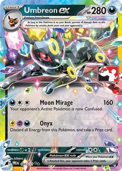 Umbreon ex Prize Pack Series Cards Pokemon card