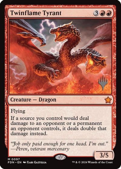 Twinflame Tyrant Promo Pack: Edge of Eternities Magic card