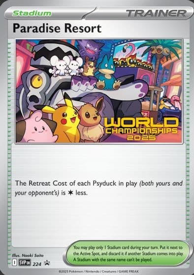 Paradise Resort - 224 (World Championships 2025) SV: Scarlet & Violet Promo Cards Pokemon card