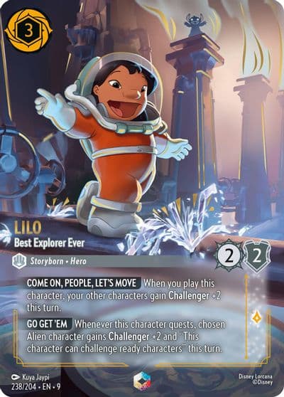 Lilo Best Explorer Ever Enchanted Fabled Lorcana card