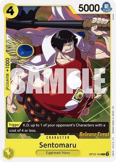 Sentomaru Legacy of the Master Release Event Cards One Piece card