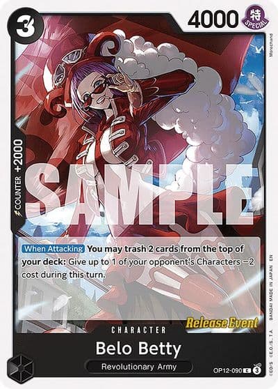Belo Betty Legacy of the Master Release Event Cards One Piece card