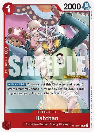 Hatchan Legacy of the Master Release Event Cards One Piece card