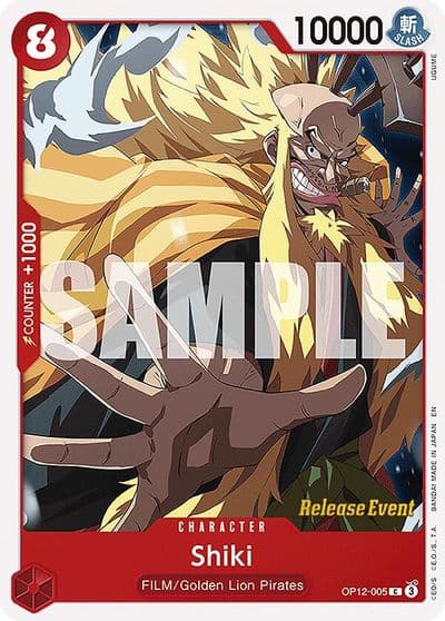 Shiki Legacy of the Master Release Event Cards One Piece card