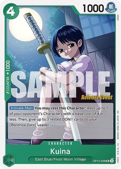 Kuina Legacy of the Master Release Event Cards One Piece card
