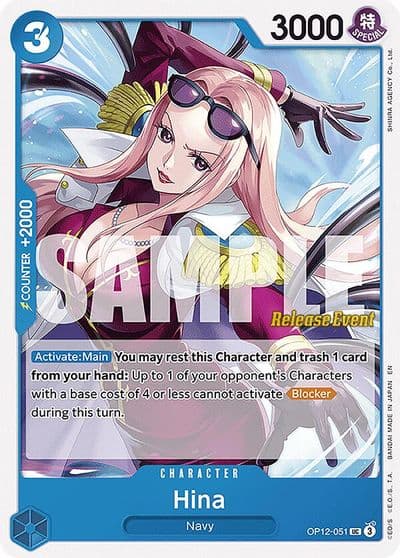 Hina Legacy of the Master Release Event Cards One Piece card
