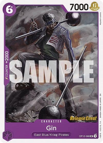 Gin Legacy of the Master Release Event Cards One Piece card