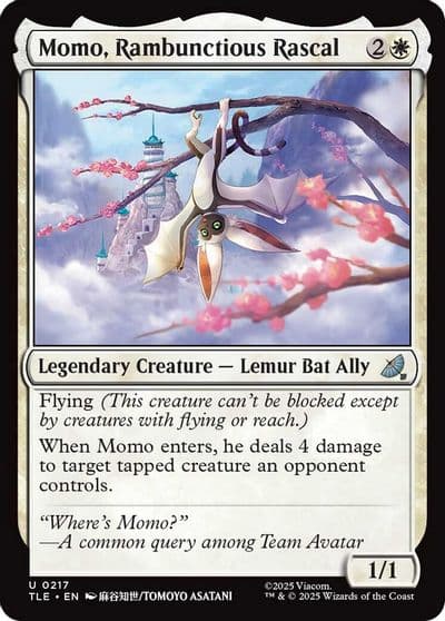 Momo Rambunctious Rascal 0217 Avatar: The Last Airbender: Eternal-Legal Magic card