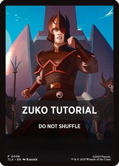 Zuko Tutorial Theme Card Avatar: The Last Airbender Magic card