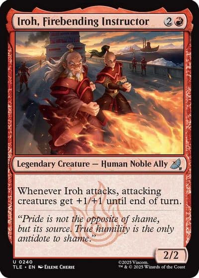Iroh Firebending Instructor 0240 Avatar: The Last Airbender: Eternal-Legal Magic card