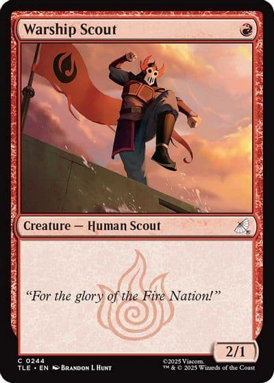 Warship Scout 0244 Avatar: The Last Airbender: Eternal-Legal Magic card