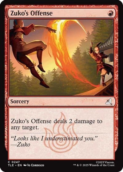 Zukos Offense 0247 Avatar: The Last Airbender: Eternal-Legal Magic card