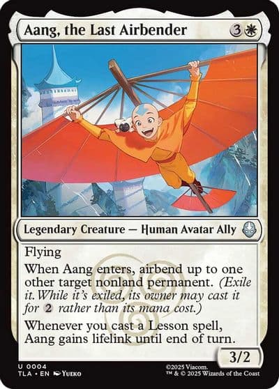 Aang the Last Airbender Avatar: The Last Airbender Magic card