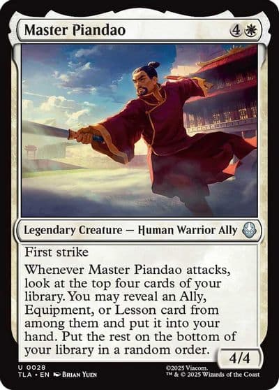 Master Piandao Avatar: The Last Airbender Magic card