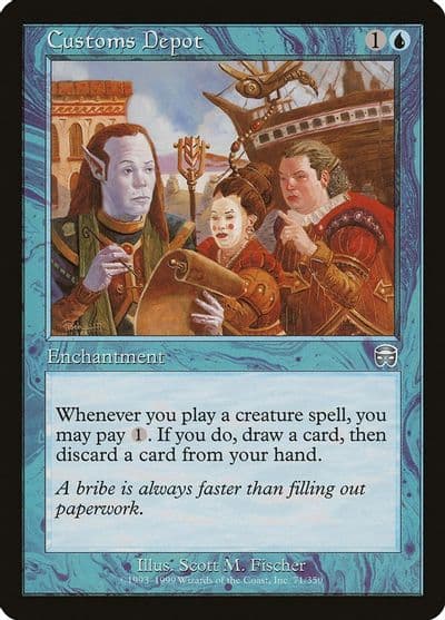 Customs Depot Mercadian Masques Magic card