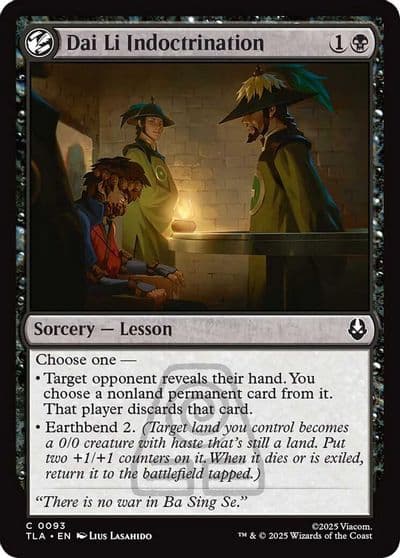 Dai Li Indoctrination Avatar: The Last Airbender Magic card