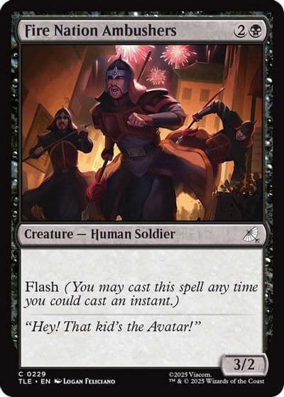 Fire Nation Ambushers Avatar: The Last Airbender: Eternal-Legal Magic card