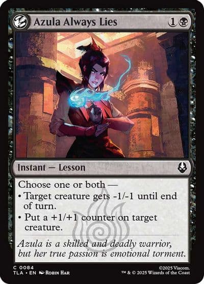 Azula Always Lies Avatar: The Last Airbender Magic card