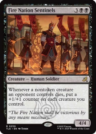 Fire Nation Sentinels Avatar: The Last Airbender: Eternal-Legal Magic card