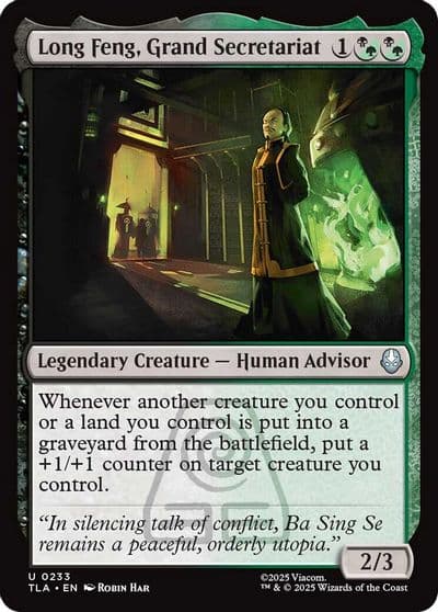 Long Feng Grand Secretariat Avatar: The Last Airbender Magic card