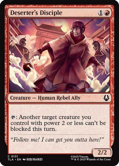 Deserters Disciple Avatar: The Last Airbender Magic card