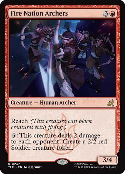 Fire Nation Archers Avatar: The Last Airbender: Eternal-Legal Magic card
