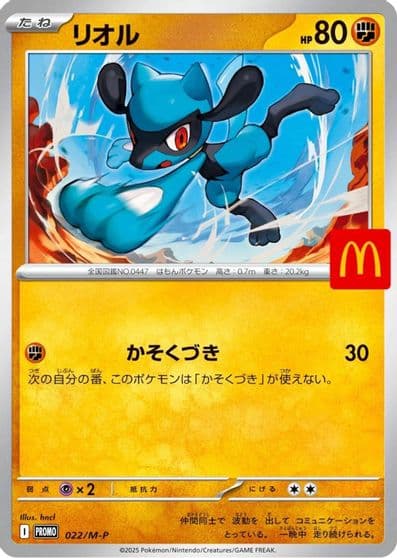 Riolu M-P Promotional Cards Pokemon card