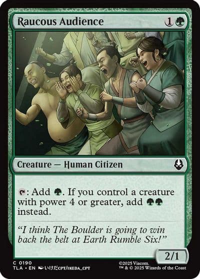 Raucous Audience Avatar: The Last Airbender Magic card