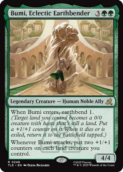 Bumi Eclectic Earthbender Avatar: The Last Airbender: Eternal-Legal Magic card