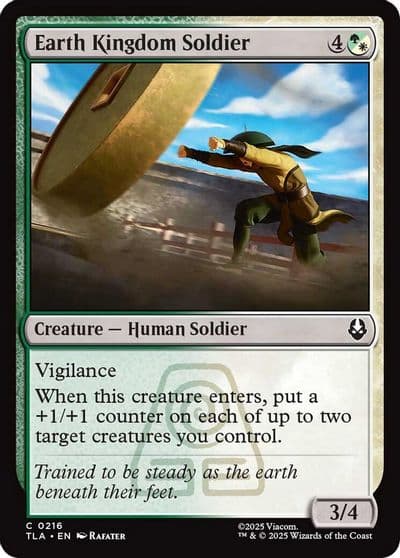 Earth Kingdom Soldier Avatar: The Last Airbender Magic card