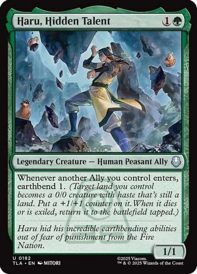 Haru Hidden Talent Avatar: The Last Airbender Magic card