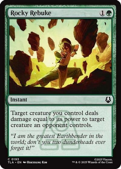 Rocky Rebuke Avatar: The Last Airbender Magic card
