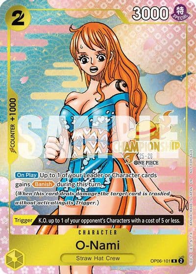 O Nami CS 25 26 Event Pack One Piece Promotion Cards One Piece card