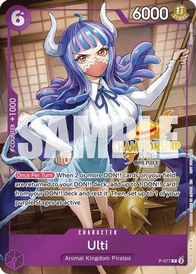 Ulti CS 25 26 Event Pack One Piece Promotion Cards One Piece card