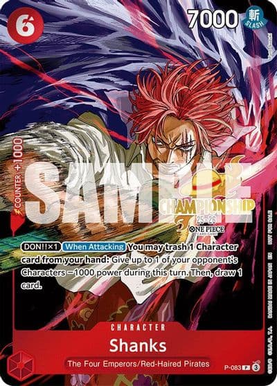 Shanks CS 25 26 Event Pack One Piece Promotion Cards One Piece card