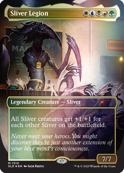 Sliver Legion 1310 Rainbow Foil Secret Lair Drop Series Magic card