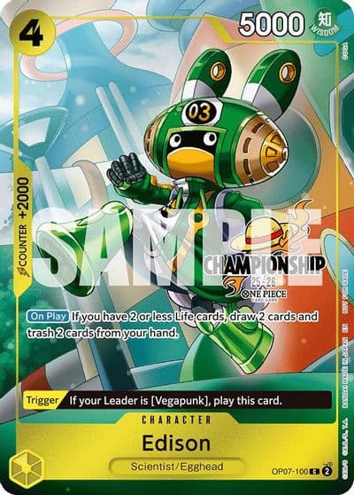 Edison CS 25 26 Celebration Pack One Piece Promotion Cards One Piece card