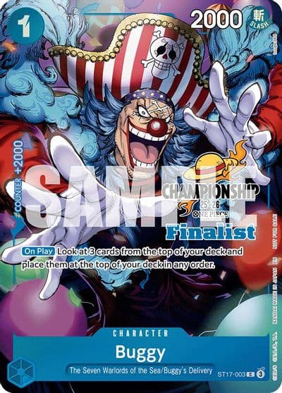 Buggy CS 25 26 Finalist Card Set 1 One Piece Promotion Cards One Piece card