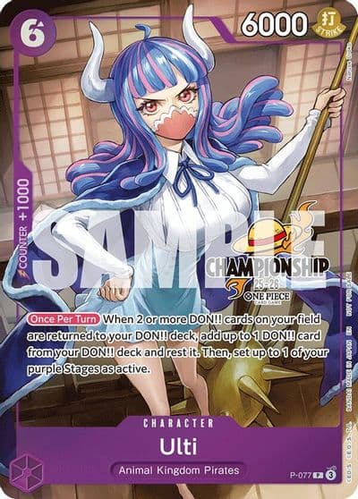 Ulti CS 25 26 Event Pack Finalist Ver One Piece Promotion Cards One Piece card
