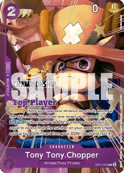 Tony TonyChopper CS 25 26 Top Player Pack One Piece Promotion Cards One Piece card
