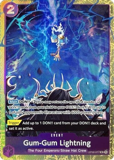 Gum Gum Lightning Premium Card Collection Best Selection Vol 4 One Piece Promotion Cards One Piece card
