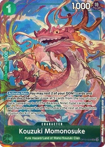 Kouzuki Momonosuke Premium Card Collection Best Selection Vol 4 One Piece Promotion Cards One Piece card