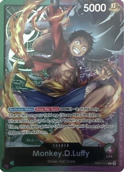 MonkeyDLuffy Sound Loader Luffy Edition 2025 One Piece Promotion Cards One Piece card